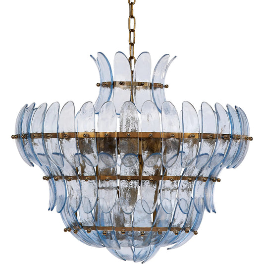 Arcade Chandelier by Jamie Young. Made from glass, metal: iron in a modern style.