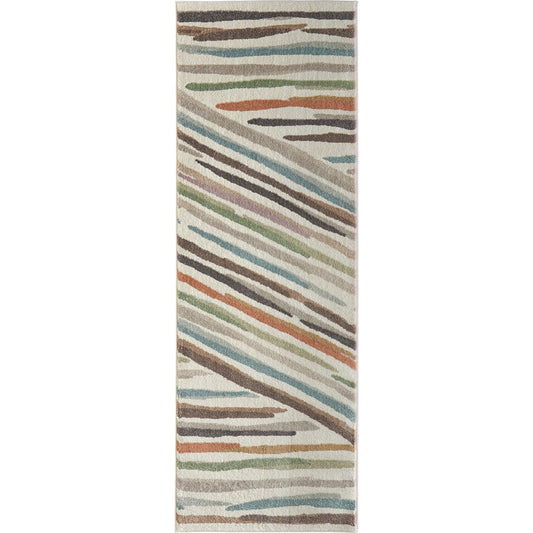 Eden EDN39QXF Rug by Feizy in ivory, brown, blue. Made from polypropylene in a unique style.