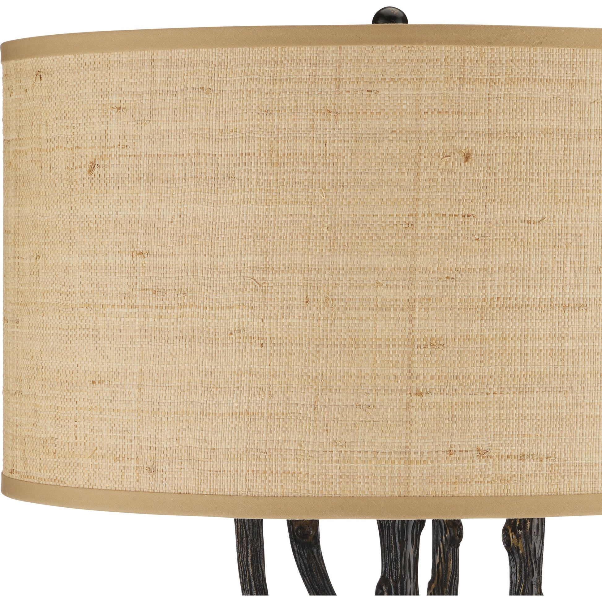 Mangrove Floor Lamp by Currey and Company in bronze. Made from cast aluminum in a cottage & farmhouse style.