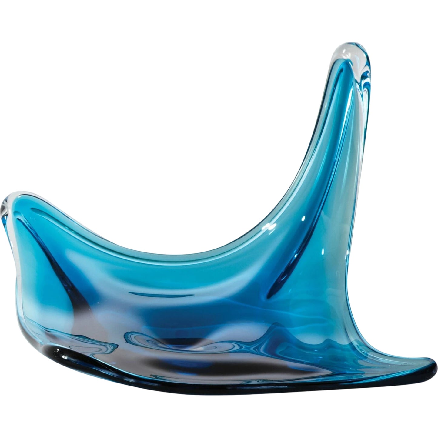 001 SR-893226 | Primary Silo | Stingray Bowl by Global Views in aqua. Made from art glass in a coastal style.