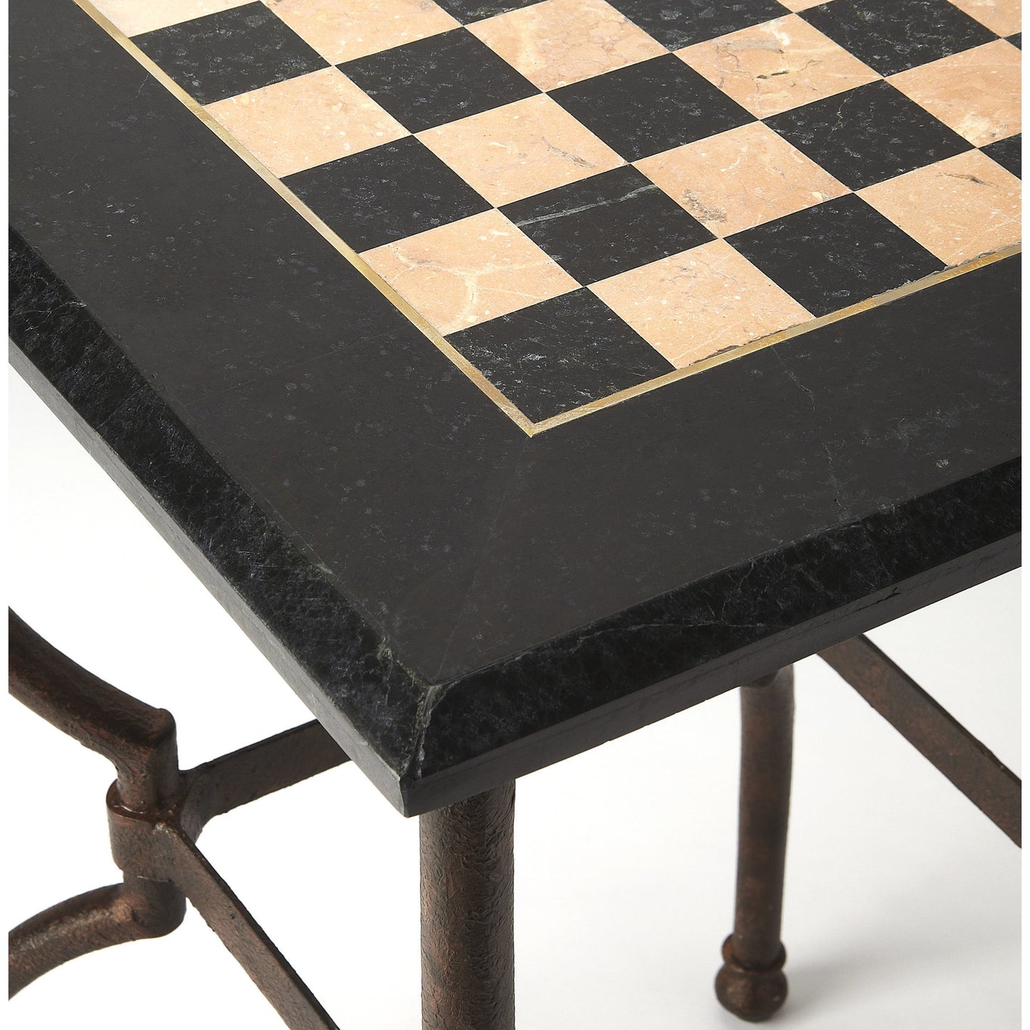003 O-BUTLER-6061025 | Additional Silo | Frankie Game Table by Butler Specialty Company in multi-color and metalworks. Made from metal, fossil stone in a modern style.