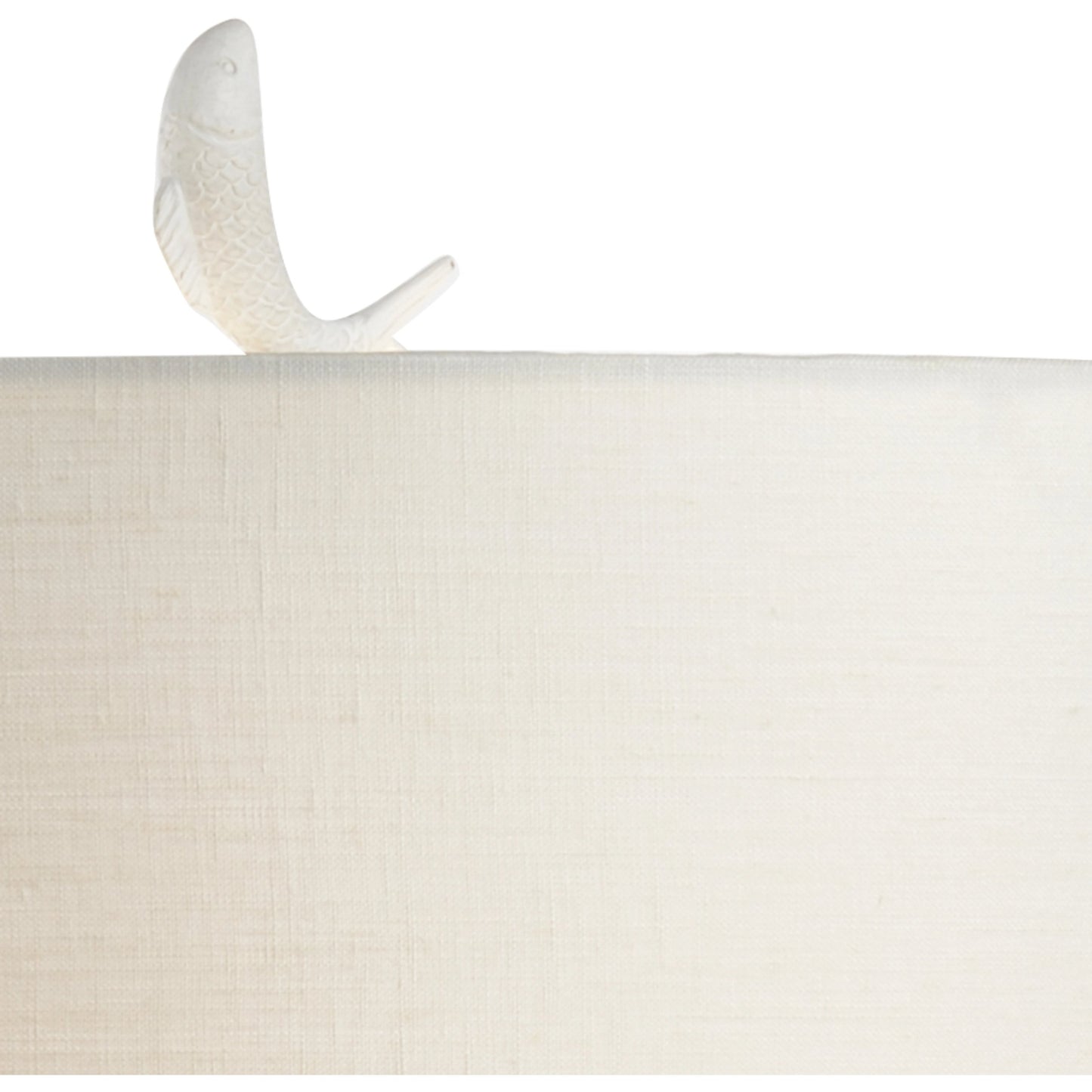 004 SR-385128 | Closeup | Crane Lamp by Wildwood in matte white, antique gold leaf. Made from unique in a coastal style.