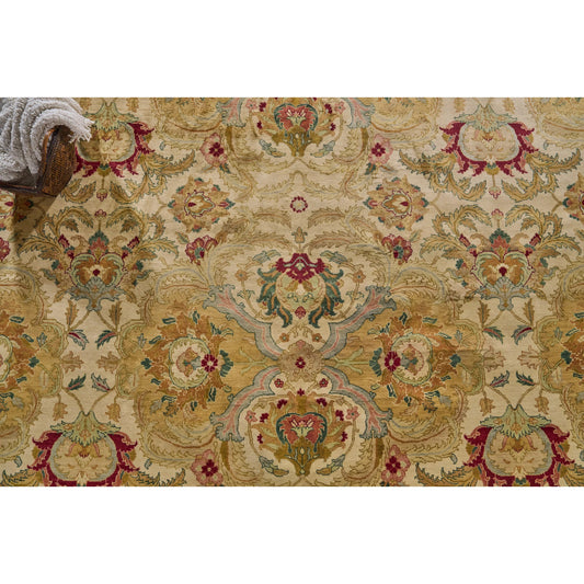 Polonaise 6063 Rug by Exquisite Rugs in ivory, gold. Made from new zealand wool in a unique style.