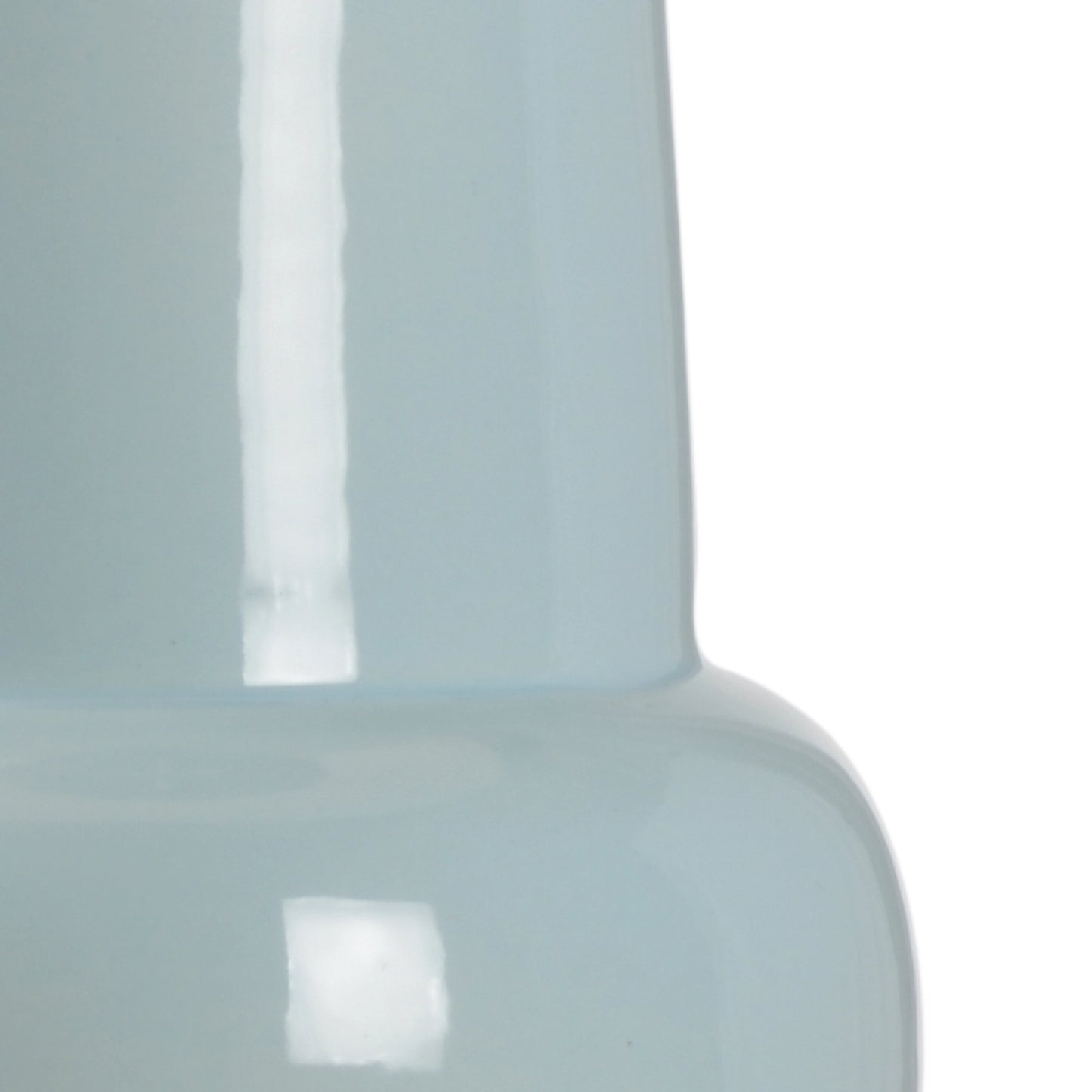 004 SR-386403 | Closeup | Sigrid Lamp by Wildwood in blue, green glaze, gold leaf. Made from ceramic in a modern style.