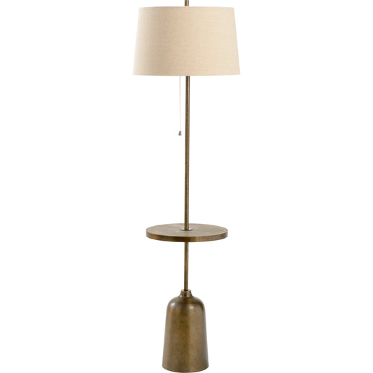 Rothko Floor Lamp by Wildwood in bronze, stained. Made from iron, concrete in a modern style.