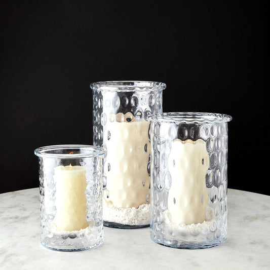 Honeycomb Hurricane by Global Views. Made from glass in a cottage & farmhouse style.
