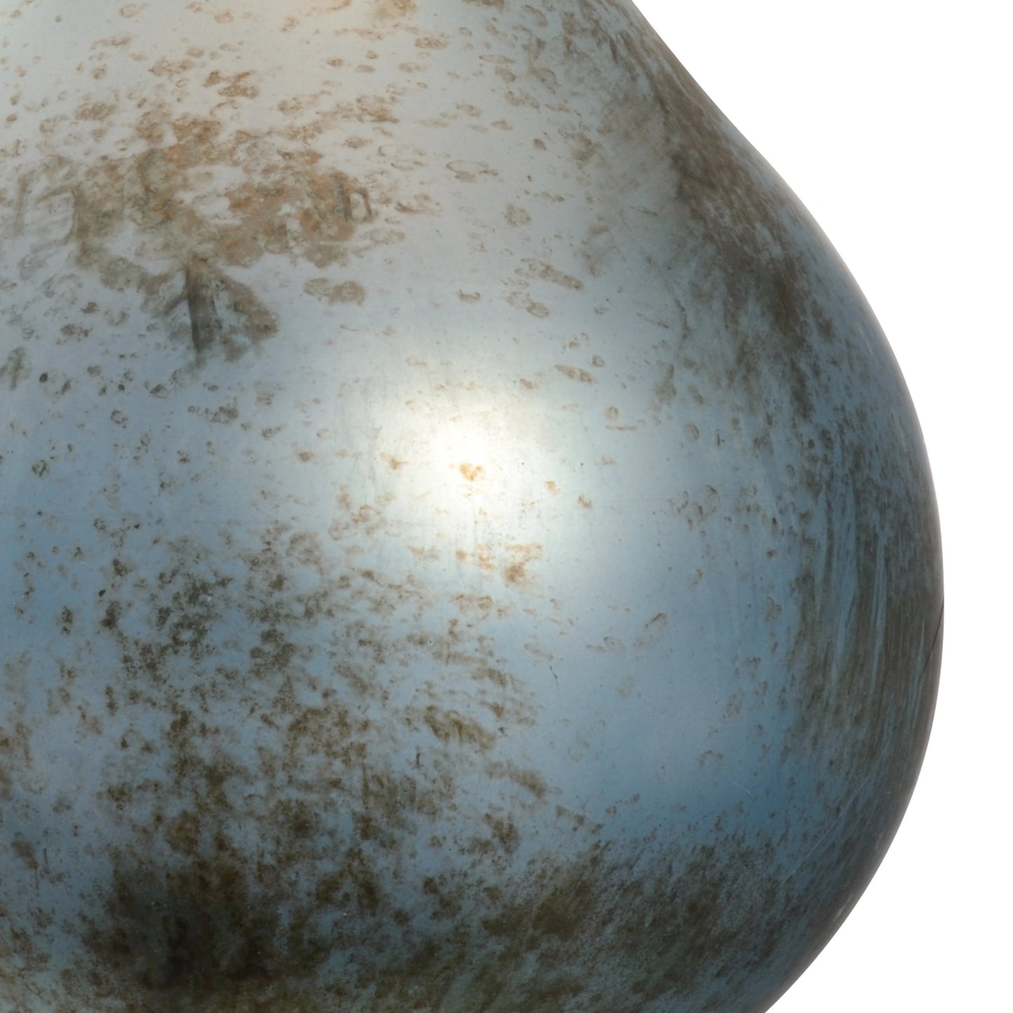 004 SI-2104340 | Closeup | Blue Misty Lamp by Wildwood in blue mist, polished nickel. Made from unique in a modern style.