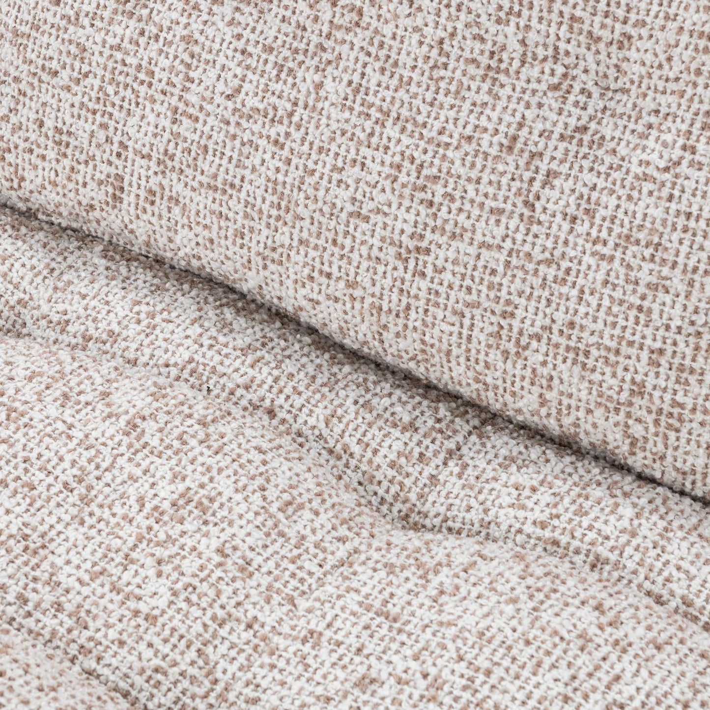 008 SI-2256341 | Closeup | Ember Upholstered Fabric Sofa by Classic Home in cream white. Made from 77% polyester, 23% acrylic, rubberwood in a transitional style.