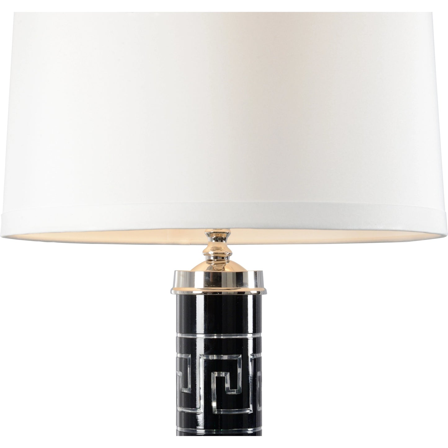 002 SI-2104373 | Closeup | Diocletian Lamp by Wildwood in black, polished nickel. Made from unique in a modern style.