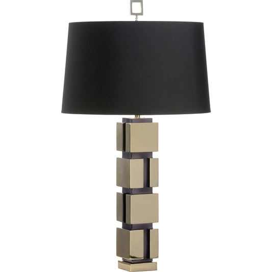 Holton Lamp by Wildwood in polished nickel, black. Made from unique in a modern style.