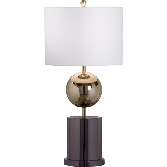 Stella Lamp by Wildwood in polished brass, black nickel. Made from unique in a modern style.