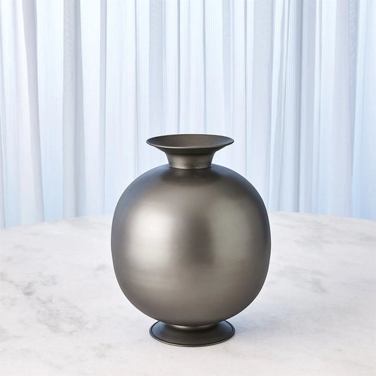 Bronzino Small Orb Vase by Global Views in brass. Made from unique in a modern style.