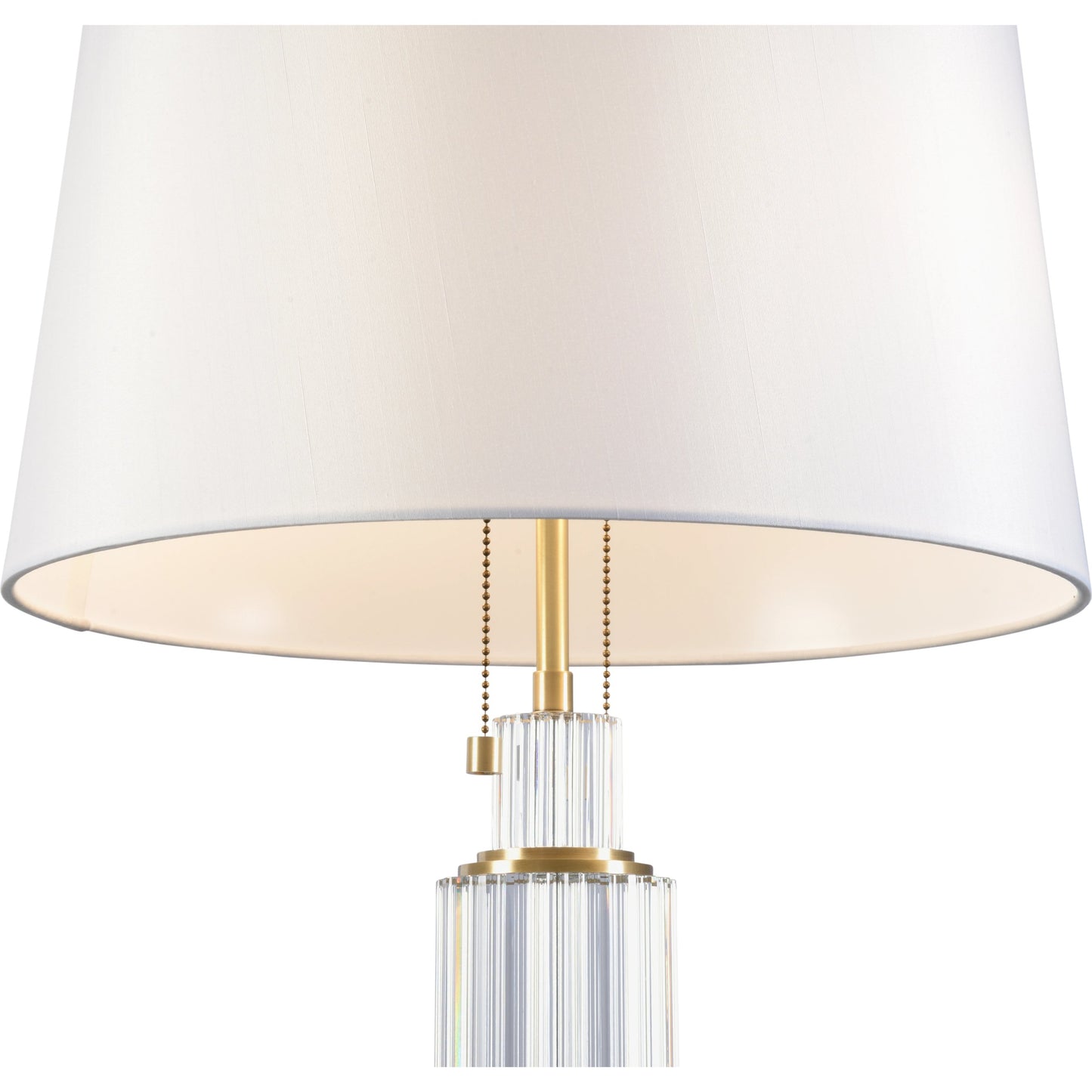 002 SI-2104424 | Closeup | Catania Lamp by Wildwood in clear, antique brass. Made from unique in a modern style.