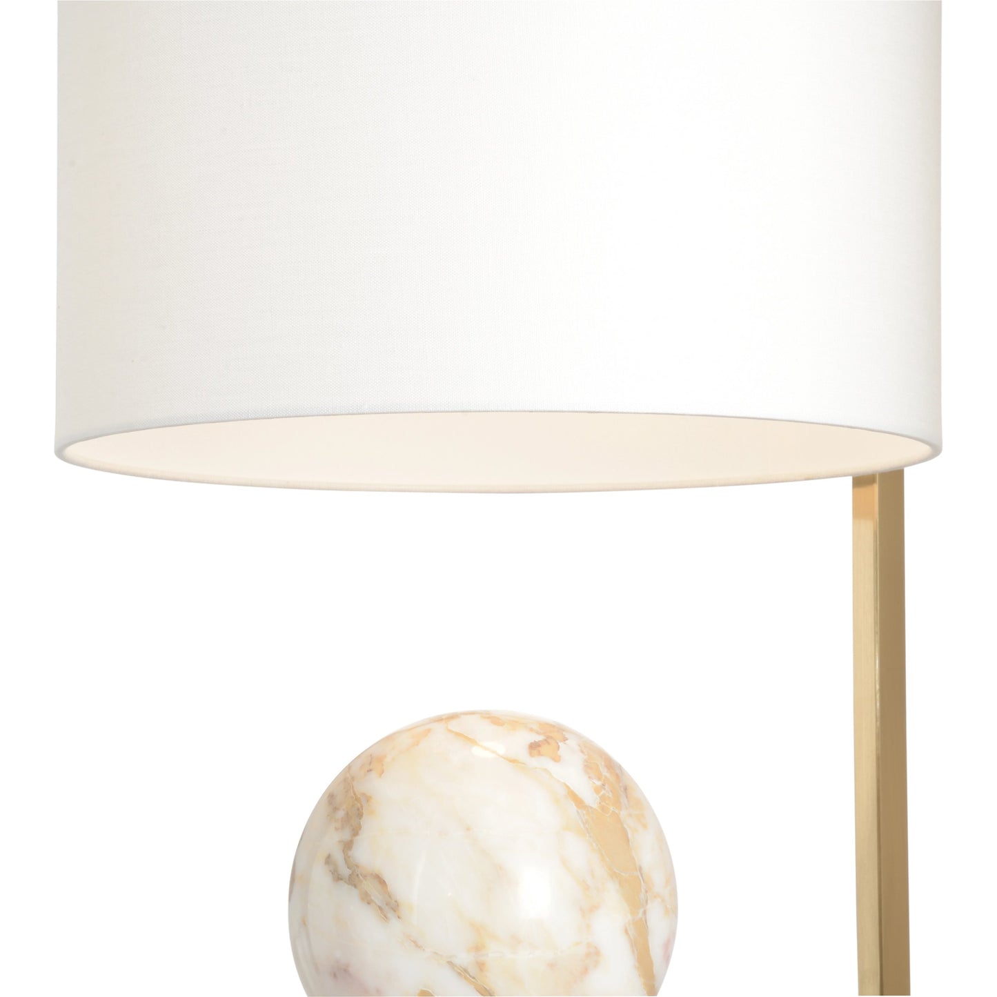 002 SI-2104436 | Closeup | Calabria Lamp by Wildwood in coffee bronze, calacatta gold. Made from unique in a modern style.
