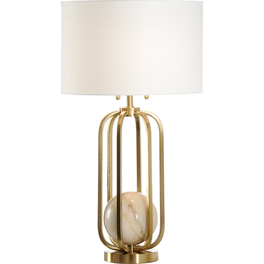 Varese Lamp by Wildwood in coffee bronze, calacattan gold. Made from unique in a modern style.