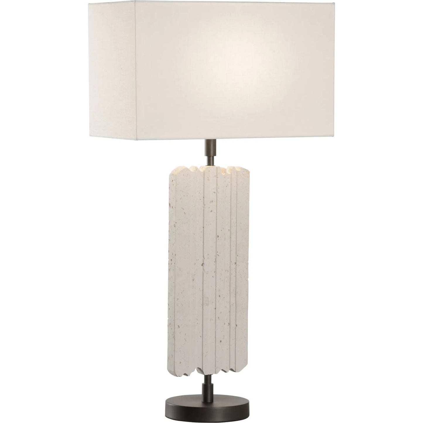 001 SI-2335153 | Primary Silo | Excalibur Lamp by Wildwood in white, cream, brown and natural white, bronze. Made from unique in a unique style.