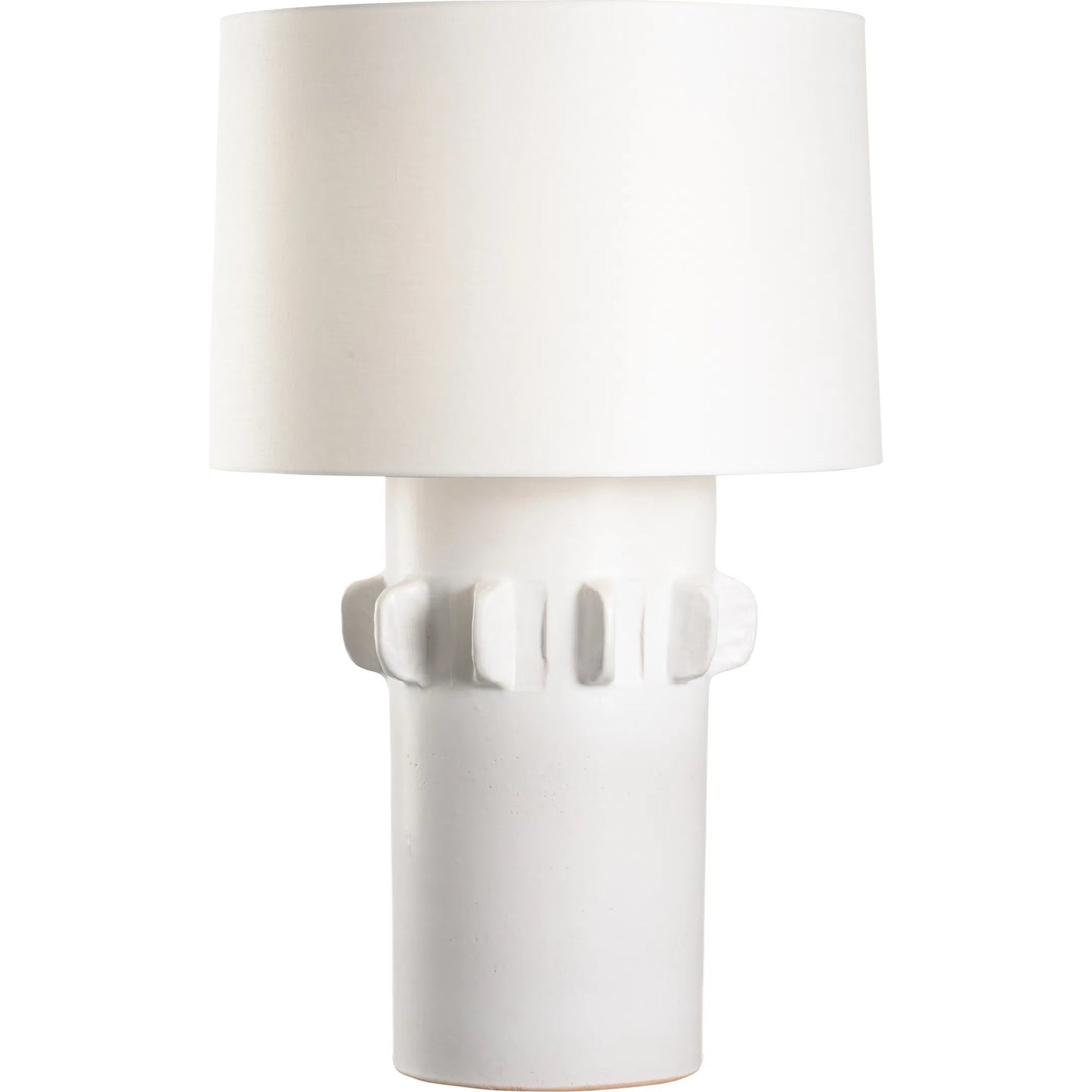 001 SI-2335262 | Primary Silo | Olla Lamp by Wildwood in white, cream and matte white glaze. Made from unique in a modern style.