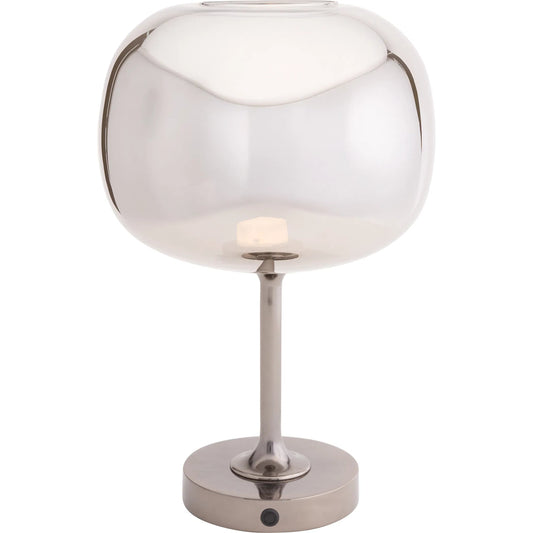 Sterling Sofa Table Rechargeable Lamp by Wildwood in black nickel, smoke. Made from unique in a modern style.