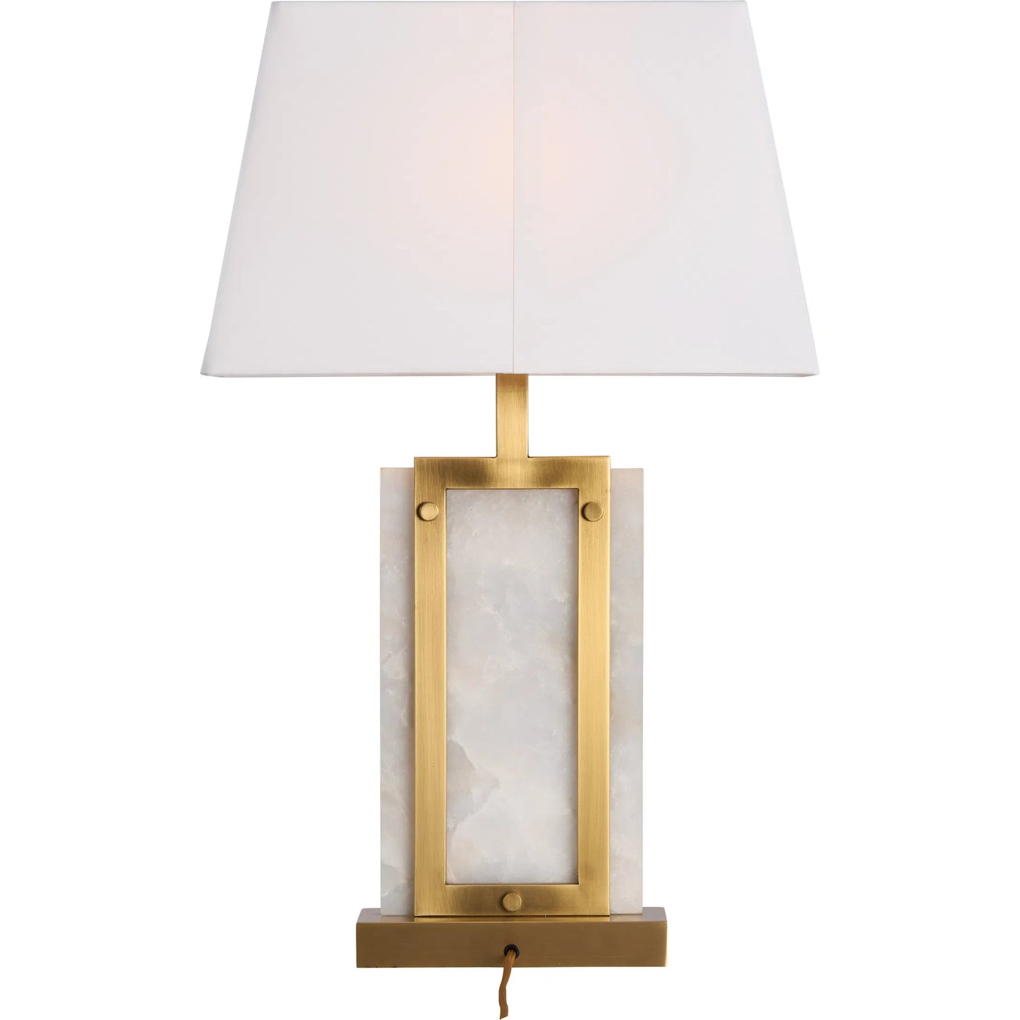 003 SI-2387990 | Additional Silo | Hopewell Lamp by Wildwood in natural white, antique brass. Made from unique in a unique style.