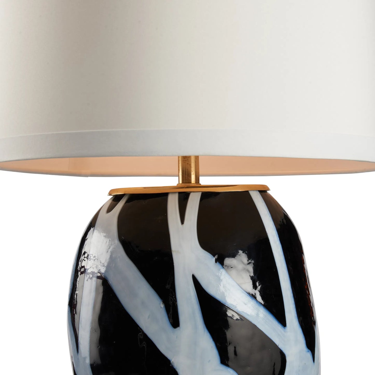 004 SI-2387977 | Closeup | Gretchen Lamp by Wildwood in black, white. Made from unique in a eclectic & global style.