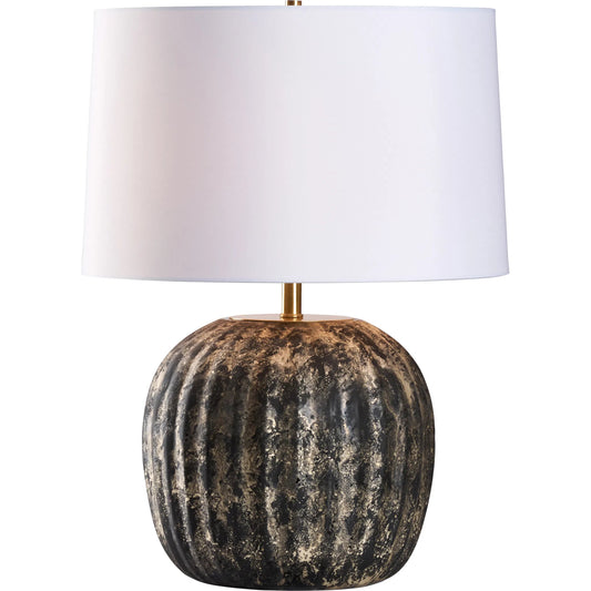 Cobie Lamp by Wildwood in black, silver mottled. Made from unique in a rustic style.