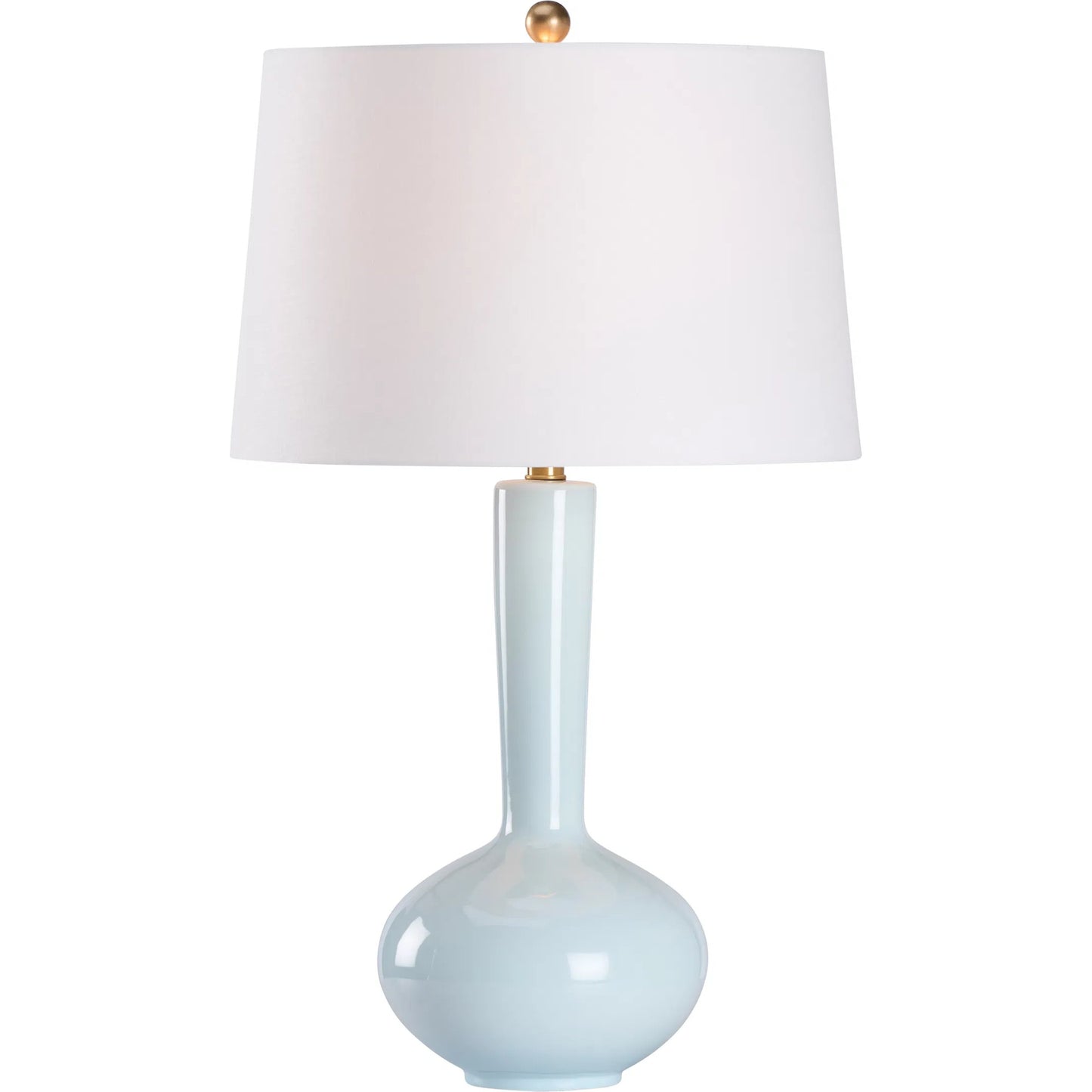 001 SI-2387956 | Primary Silo | Darcy Lamp by Wildwood in light blue glaze. Made from unique in a unique style.