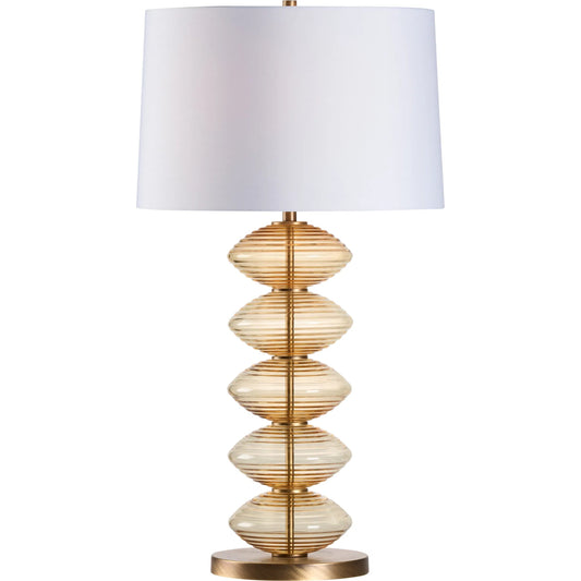 001 SI-2387946 | Primary Silo | Chicchi Lamp by Wildwood in amber, antique brass. Made from unique in a modern style.