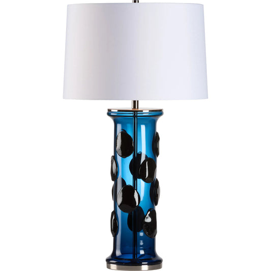 005 SI-2387955 | Primary Silo | Dante Table Lamp by Wildwood in blue avio, polished nickel. Made from unique in a eclectic & global style.