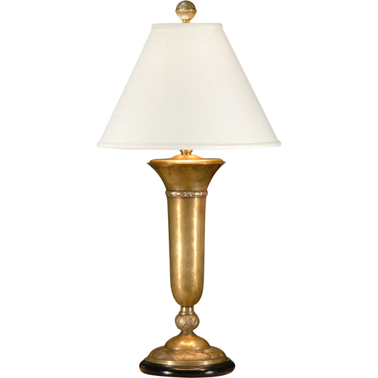 Cedric Lamp by Wildwood. Made from brass in a traditional style.