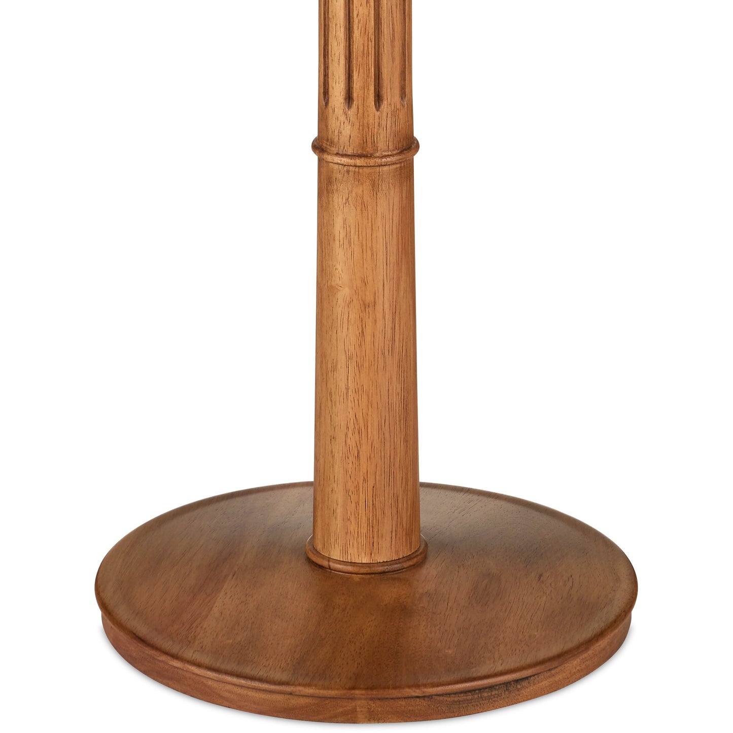 004 SI-2134012 | Closeup | Mitford Floor Lamp by Currey and Company in natural. Made from wood in a modern style.