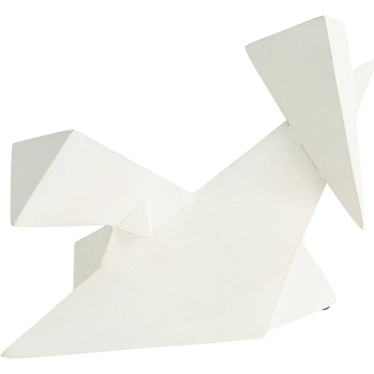 001 SI-2323061 | Primary Silo | Angular Outcrop Sculpture by Global Views in white. Made from unique in a modern style.