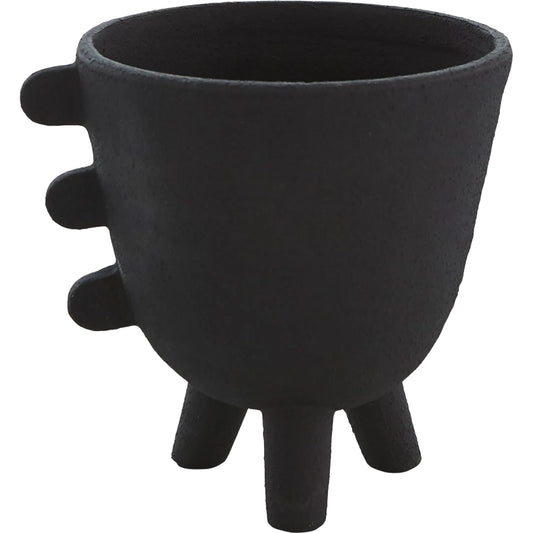 Primitive Porcelain 3 Leg Cache Pot by Global Views. Made from porcelain in a modern style.