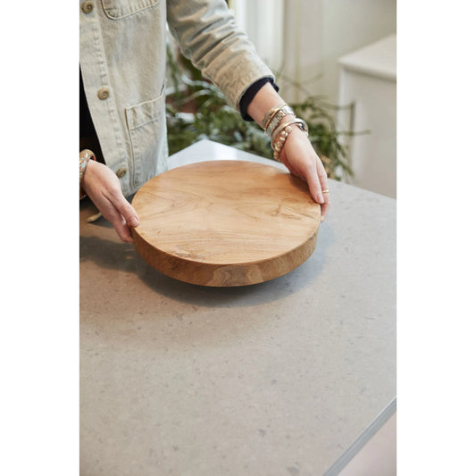 Anza Platter by Accent Decor in natural. Made from wood in a modern style.
