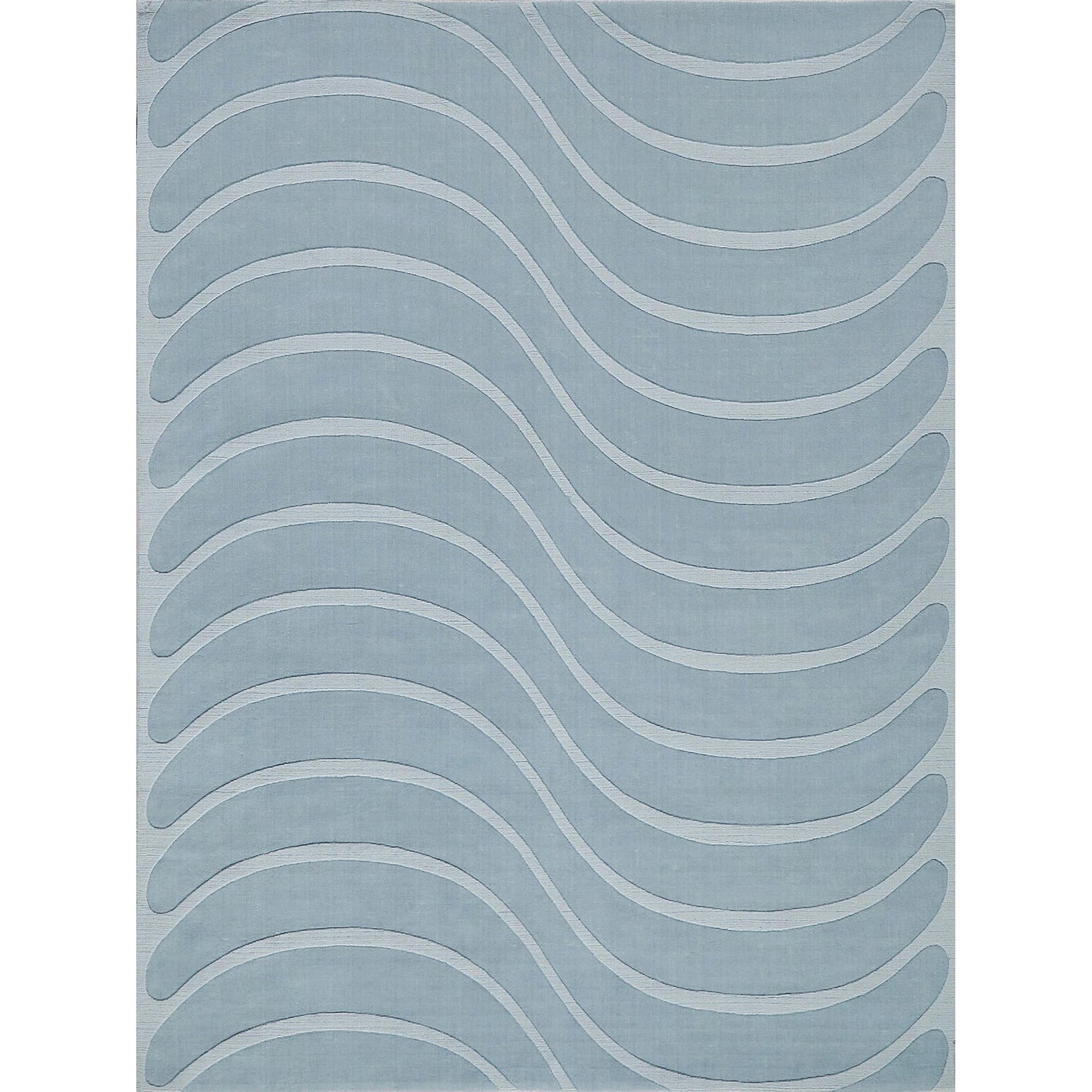 001 SI-2138120,SI-2138121,SI-2138122,SI-2138123,SI-2138124,SI-2293876 | Primary Silo | Tempo 6234 Rug by Exquisite Rugs in light blue. Made from new zealand wool in a unique style.