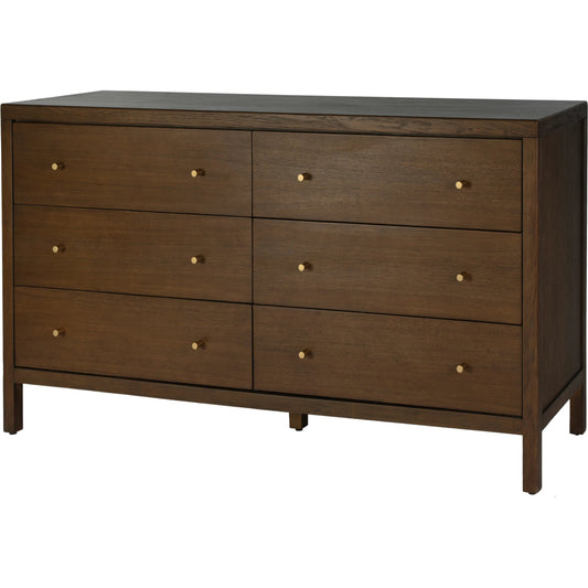 001 SI-2472696 | Primary Silo | Mendel Dresser by Butler Specialty Company in walnut. Made from white oak veneer, rubberwood, laminated veneer lumber, plywood in a traditional style.