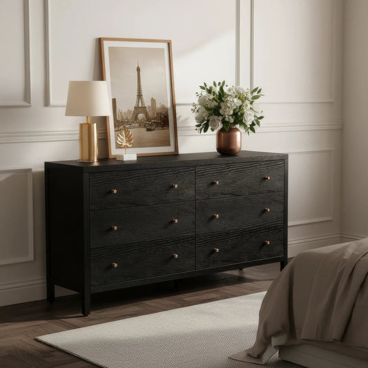 Mendel Dresser by Butler Specialty Company. Made from white oak veneer, rubberwood, laminated veneer lumber, plywood in a traditional style.