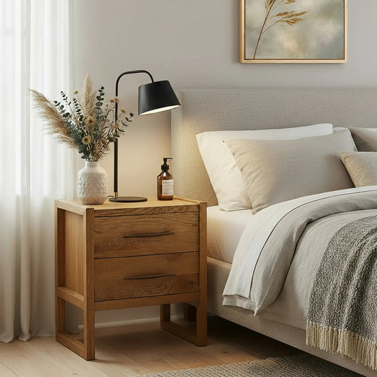 Oakley Nightstand by Butler Specialty Company in natural. Made from mdf, acacia wood, plywood, pine in a traditional style.