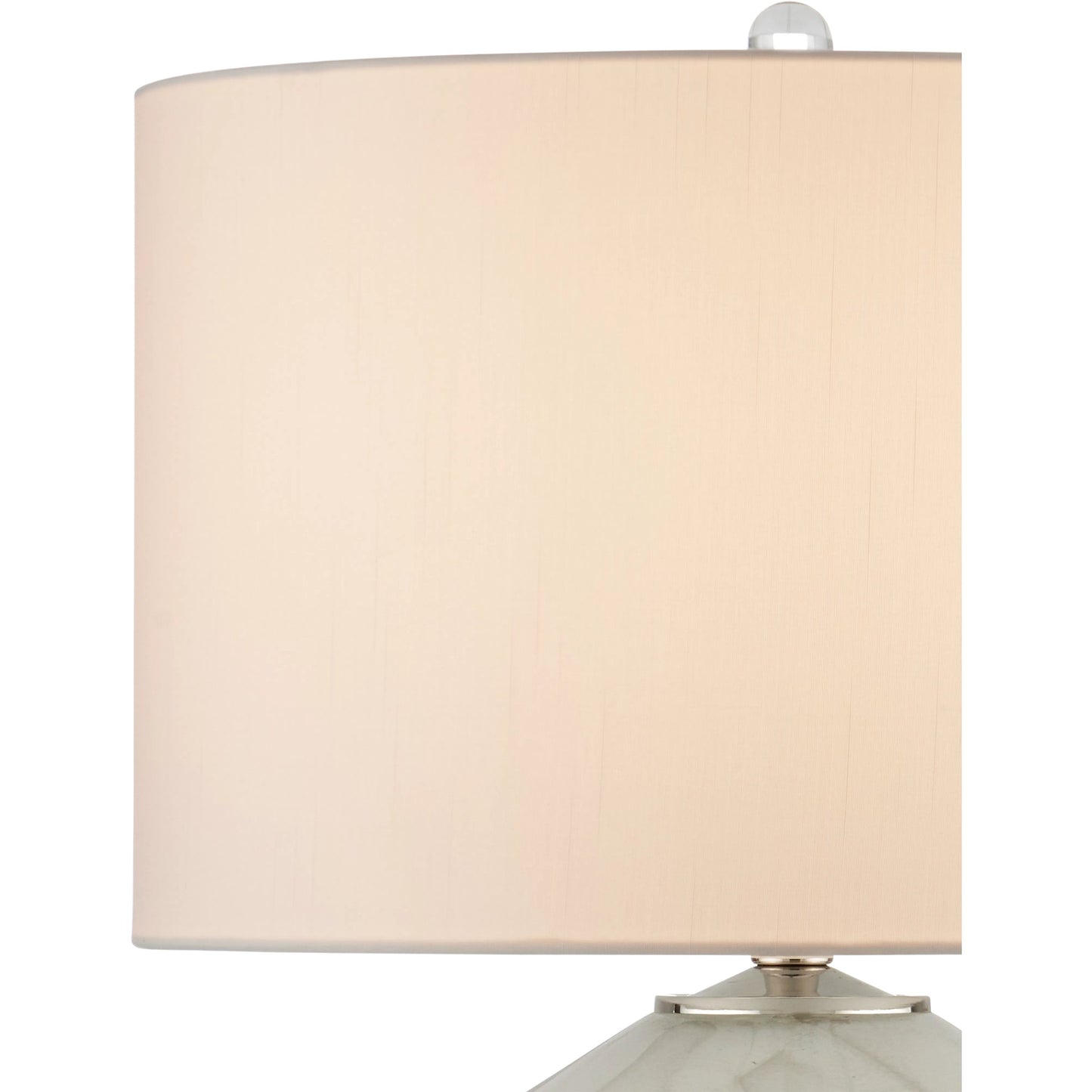 003 SI-2191718 | Additional Silo | Floating Cloud Table Lamp by Currey and Company in pale gray, light blue, clear, polished nickel. Made from glass, optic crystal, metal in a modern style.