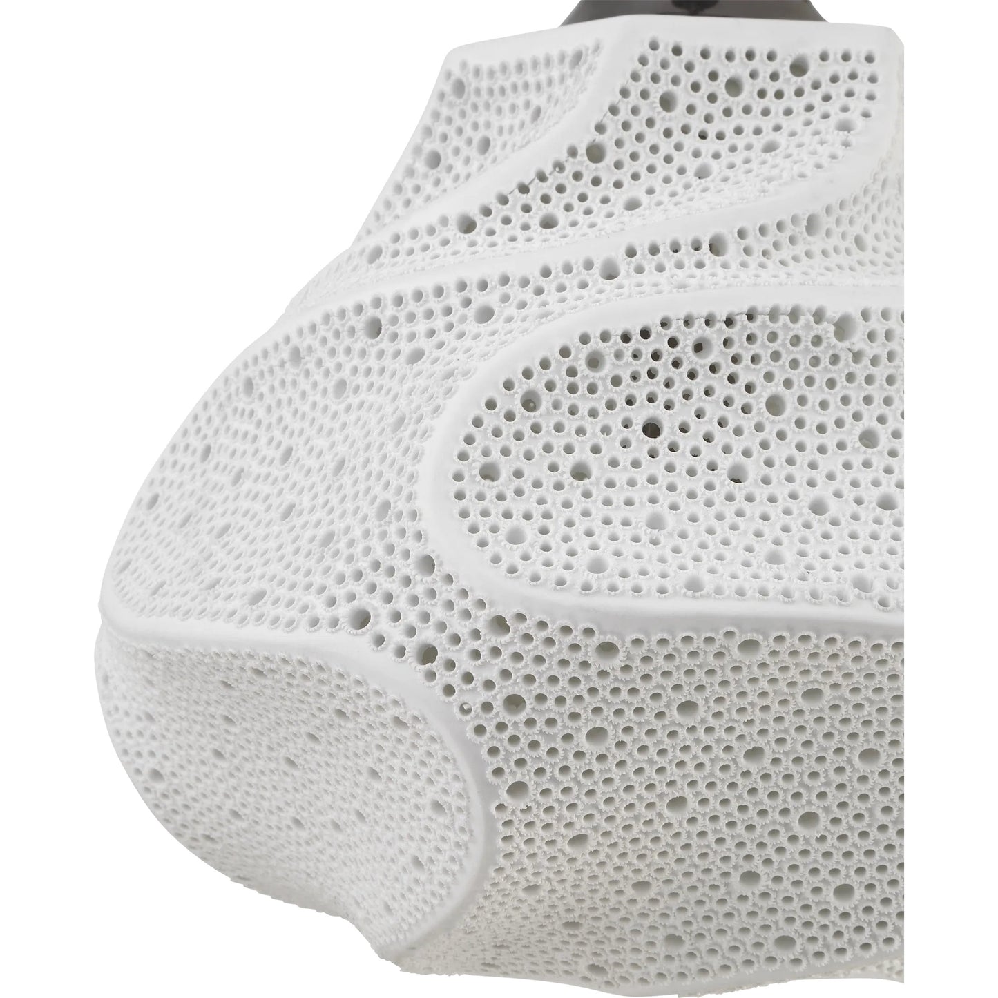 005 SI-2387185 | Closeup | Wintershall Pendant by Currey and Company in white, antique brushed nickel. Made from porcelain, metal in a modern style.