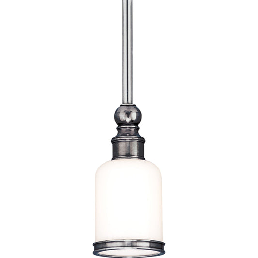Chatham Contemporary Pendant by Hudson Valley in polished nickel. Made from brass in a transitional style.