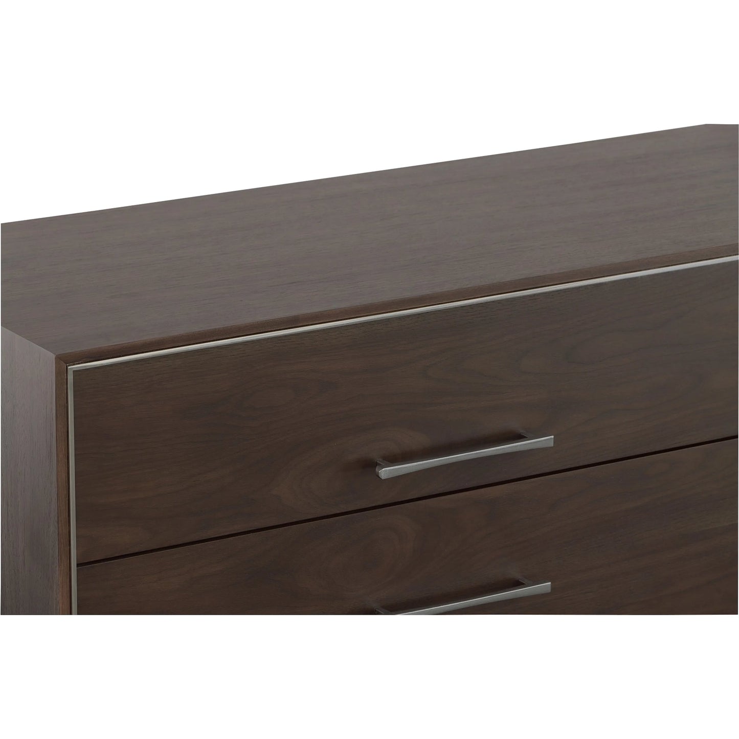 007 SI-2635733 | Closeup | Libby Langdon Farley Dresser by Fairfield Chair in brown and smoked stone. Made from walnut solids, veneers in a unique style.