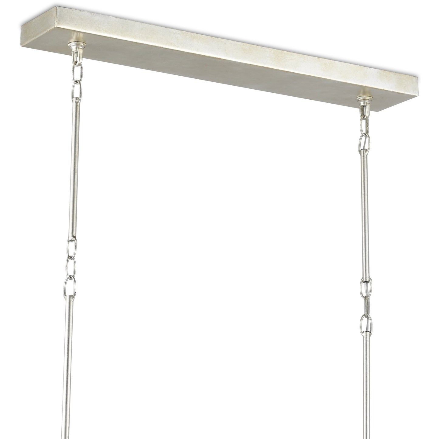 017 SR-823686 | Closeup | Middleton Rectangular Chandelier by Currey and Company. Made from wrought iron in a modern style.