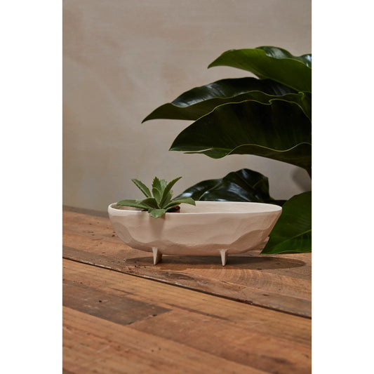 Rahala Boat by Accent Decor in off-white. Made from metal in a modern style.