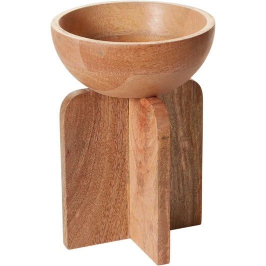 Carla Bowl by Accent Decor in natural. Made from wood in a modern style.