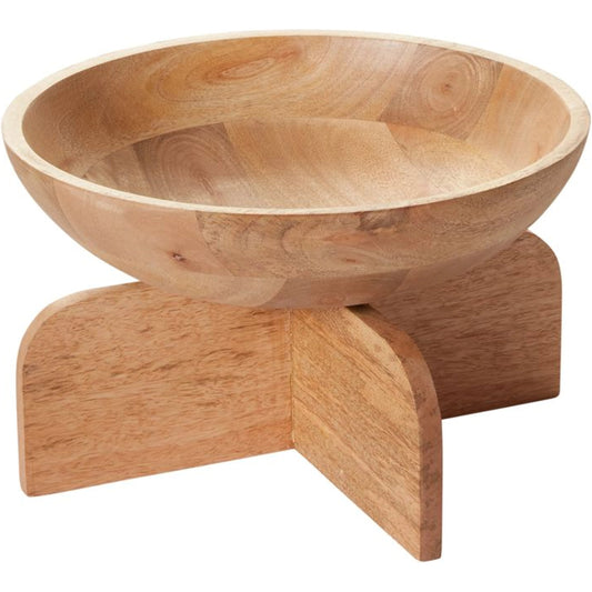 Carla Bowl by Accent Decor in natural. Made from wood in a modern style.