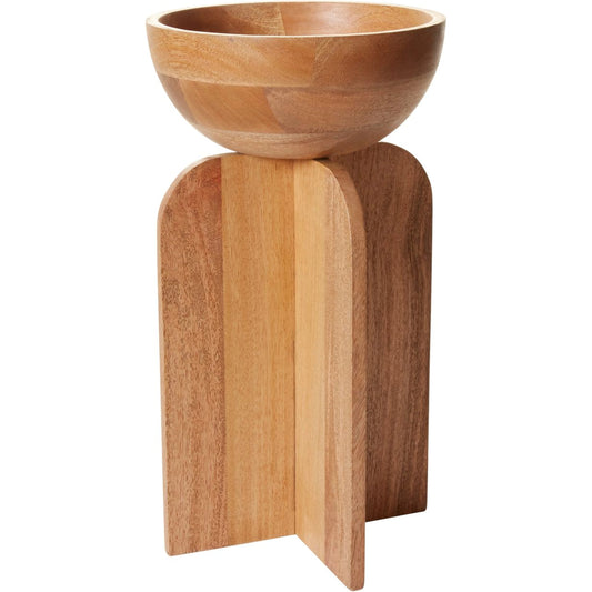 Carla Bowl by Accent Decor in natural. Made from wood in a modern style.