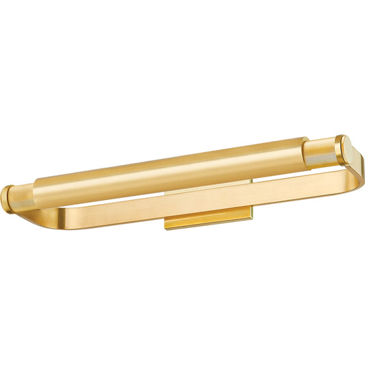 Elm Park Picture Light by Hudson Valley. Made from brass in a transitional style.