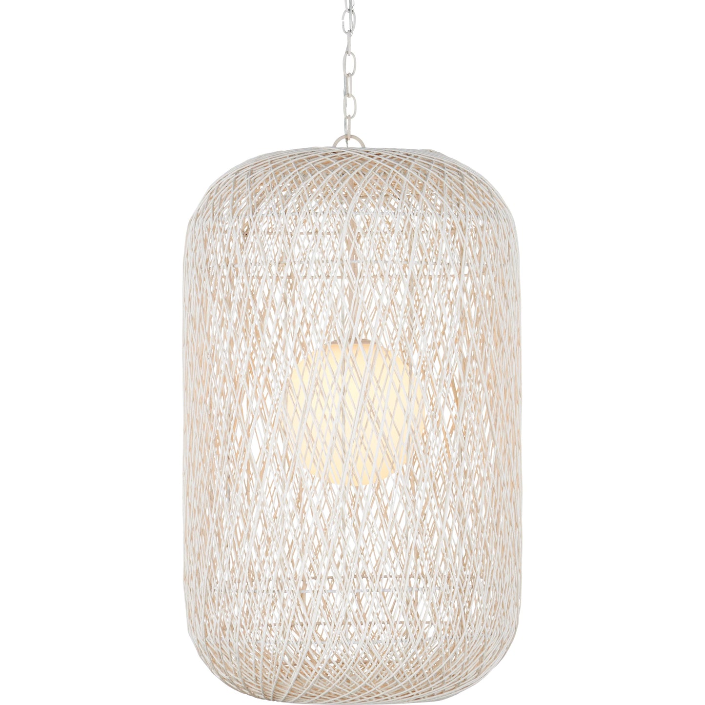 001 SI-2191688 | Primary Silo | Cocoon Pendant by Currey and Company in cream, vanilla. Made from unique in a modern style.