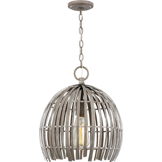 Hanalei Small One Light Pendant by Visual Comfort & Co.. Made from steel in a modern style.
