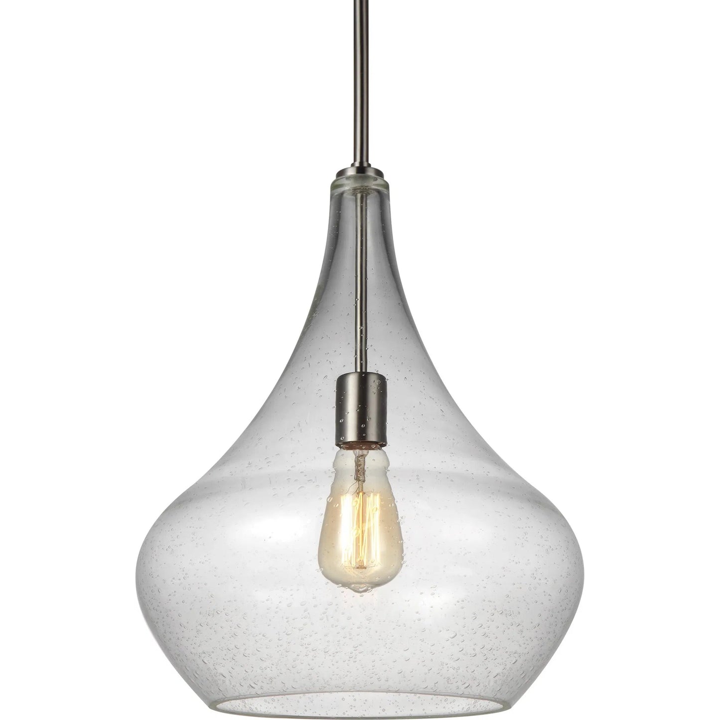 001 SI-2240839 | Primary Silo | Mora One Light Pendant by Visual Comfort & Co. in brushed nickel. Made from steel in a unique style.